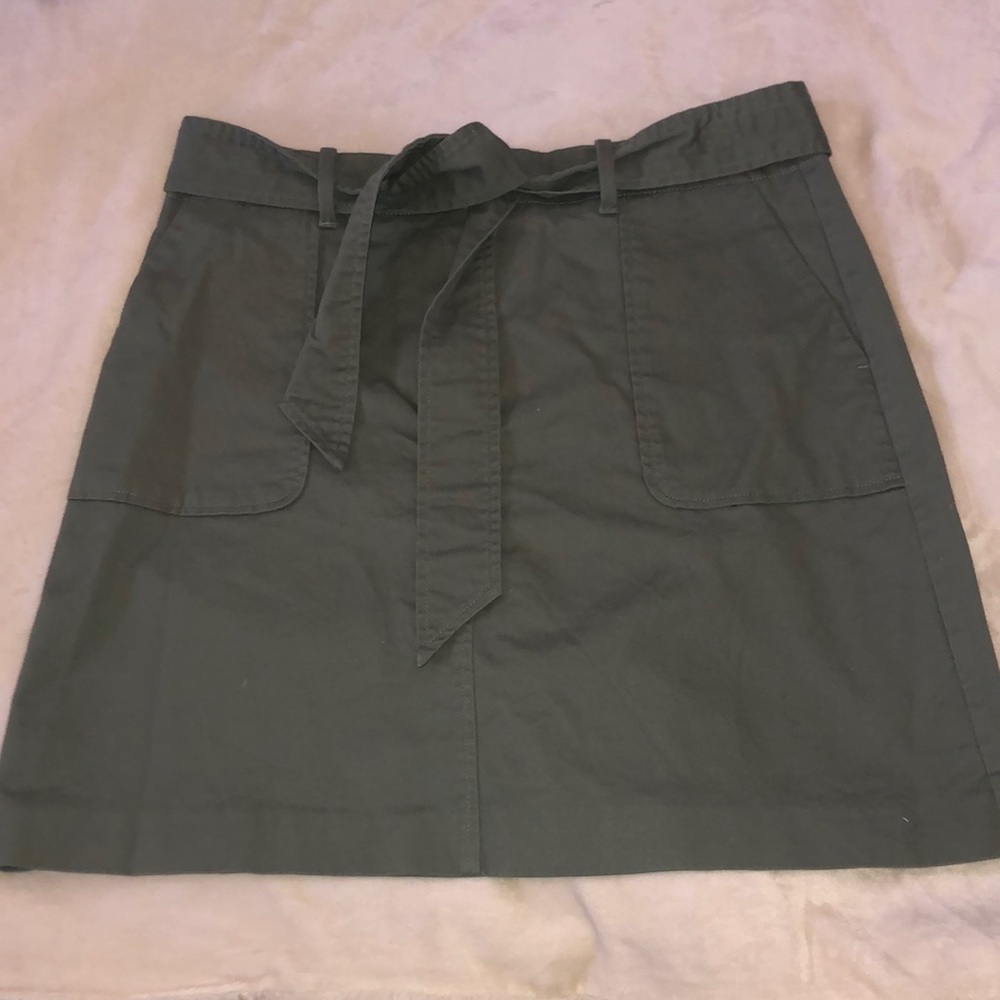 Olive Green Loft Skirt